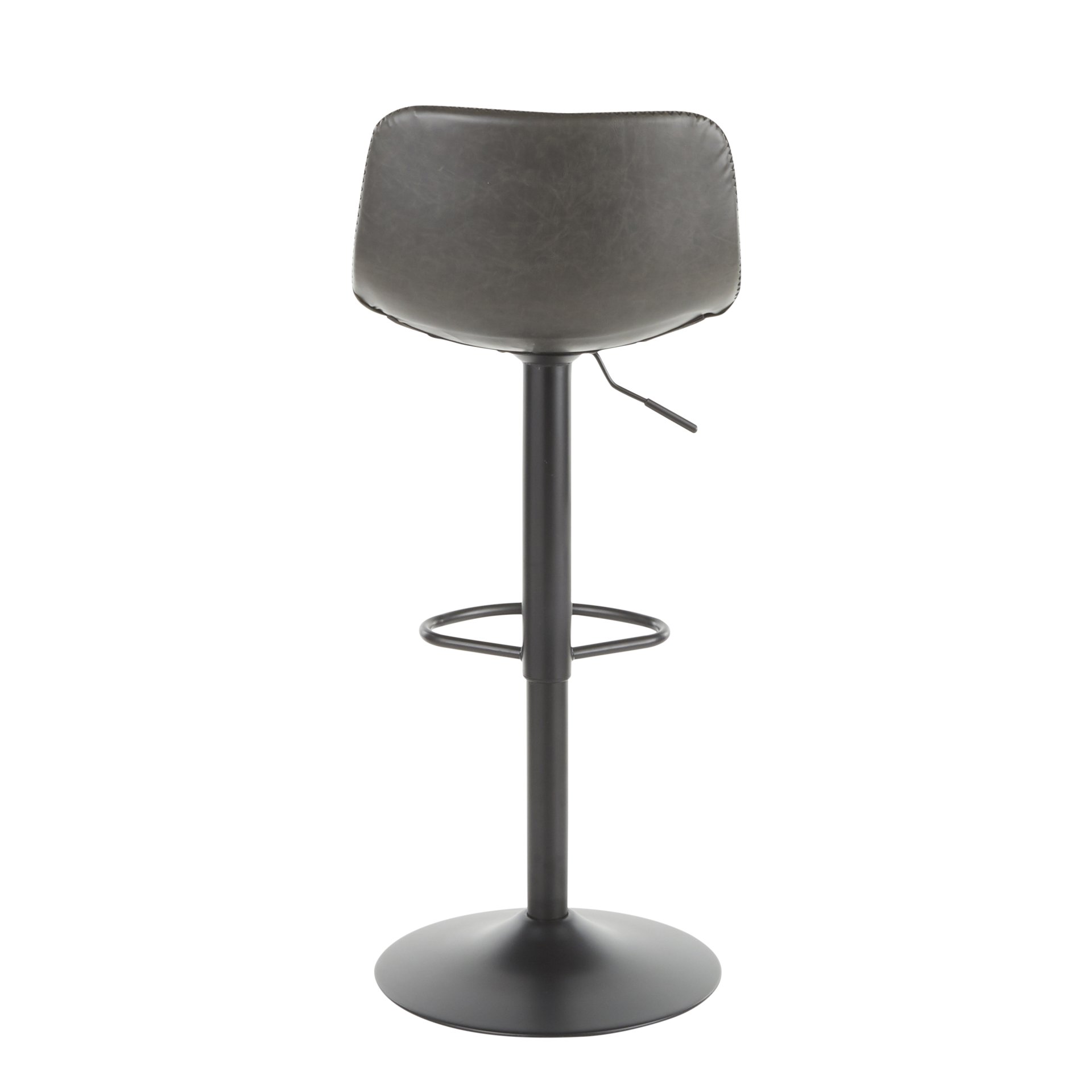 Duke - Industrial Adjustable Barstool (Set of 2) - Black / Gray - Image 5