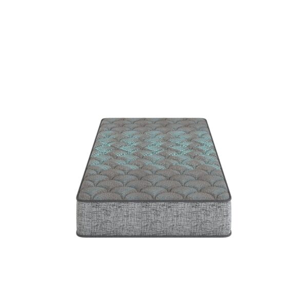 Comfort Care - 13" Twin Size Hybrid Mattress, Firm Comfort - Gray / Blue