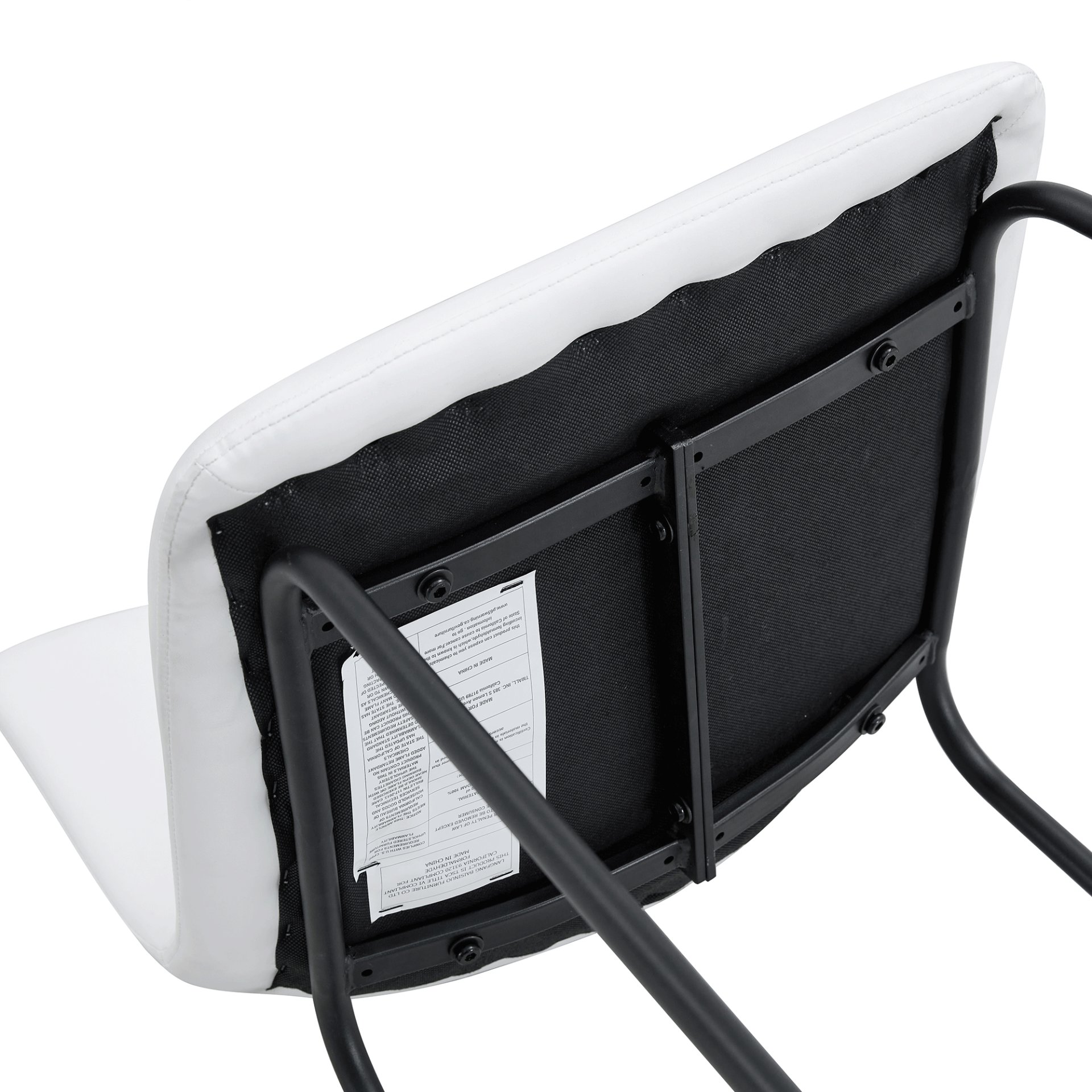 (Set of 2) Modern Minimalist Style Material Bar Stools, Suitable For Kitchen, Bar And Modern Home Design - White - Image 16