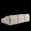Multi Module Combination Style Sofa For Living Room And Other Lounge Spaces, Modern Minimalist Corduroy Combination Sofa With 2 Comfort Cushions With USB & C Charging Ports - Beige - Image 12