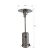 46000 Btu Propane Patio Heater - Steel Gray - Image 3