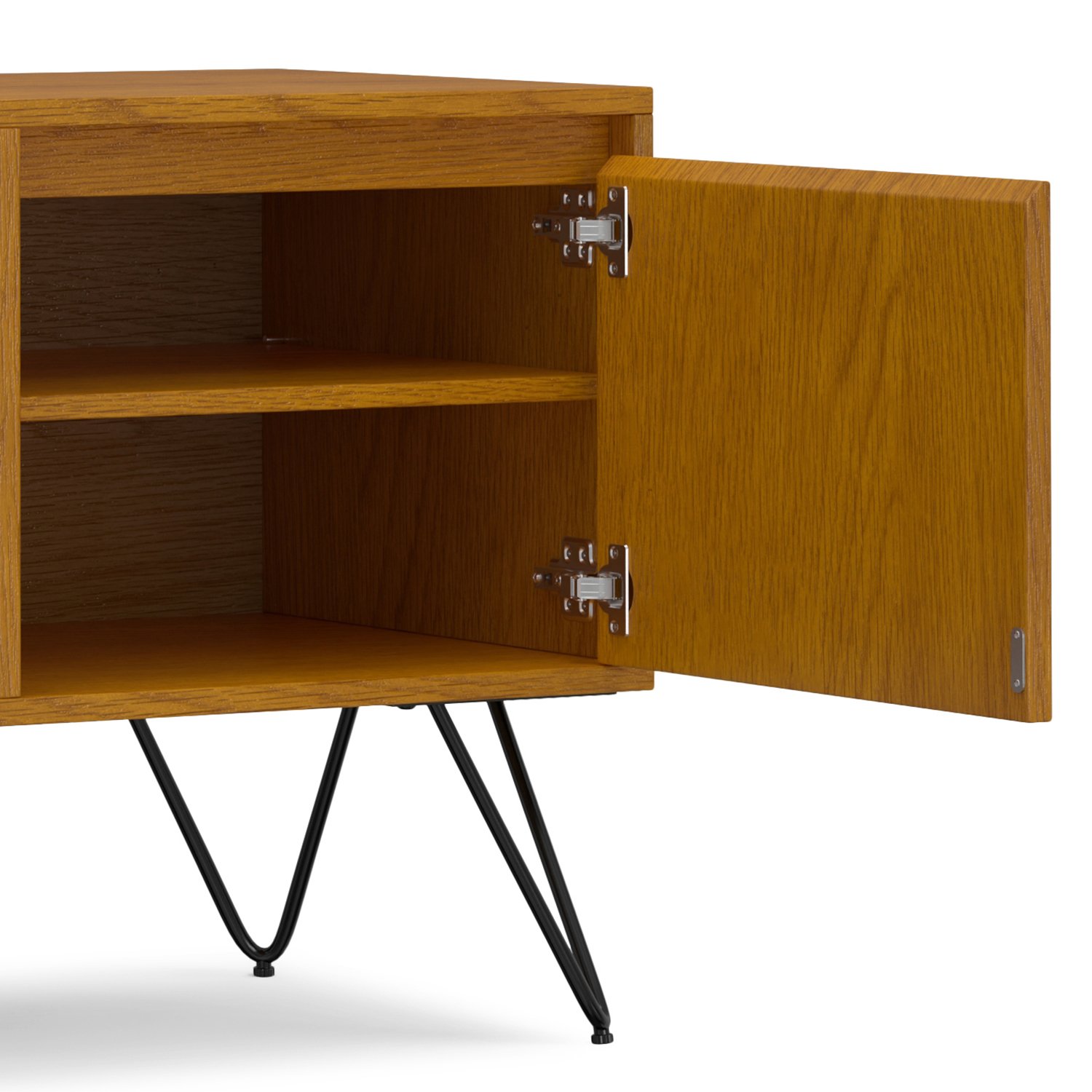 Hunter - TV Media Stand - Oak Veneer - Image 19