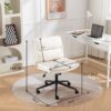 Bizerte - Adjustable Swivel Criss-Cross Chair, Wide Seat / Office Chair / Vanity Chair - White - Image 13