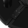 Round Petal Shaped Coffee Table Style Center Table With 3 Thick Legs Minimalist Irregular End Table With Sleek Round Edges For Living Room - Black - Image 10
