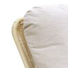 Contemporary Minimalist Wicker Rocking Chair Set With Soft Polyester Cushions And Durable Wooden Frame For Indoor And Outdoor Spaces - Ivory - Image 8
