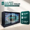 53" Beverage Refrigerators 3 Glass Door Back Bar, 480 Cans Cooler, Commercial Beer Wine And Drink Fridge, 11.3 Cu.Ft - Black - Image 8