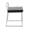 Fuji - Contemporary Stackable Dining Chair (Set of 2) - Black - Image 3