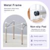Simple Silver Stainless Steel Folding Table Frame Multifunctional Space Saving Design.Separate Folding Table Legs That Can Be Paired With Various Sizes And Styles Of Tabletops - Silver - Image 8