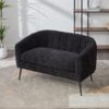 Glam Mini Loveseat, Accent Couch - Black - Image 5