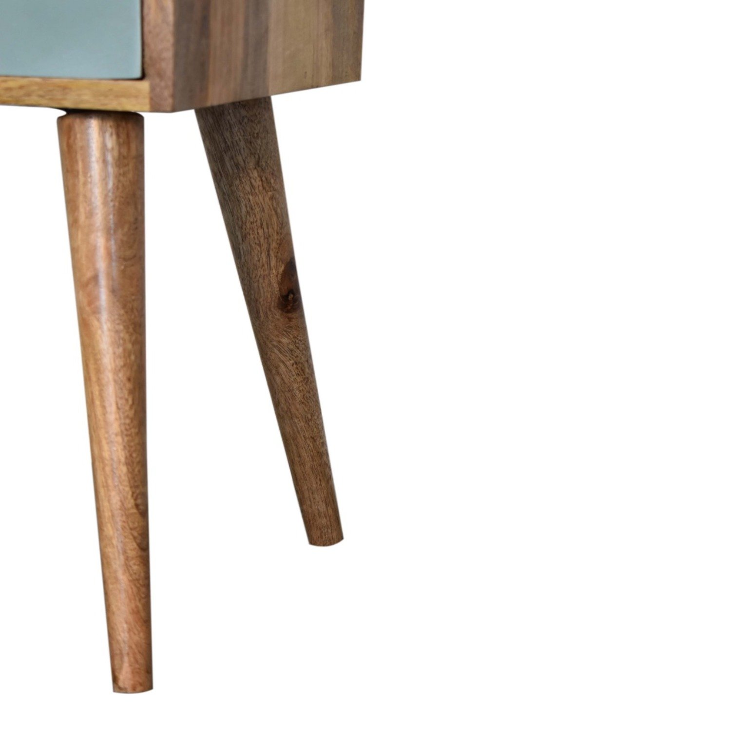 Mini Painted Bedside Table - Lake Green - Image 21