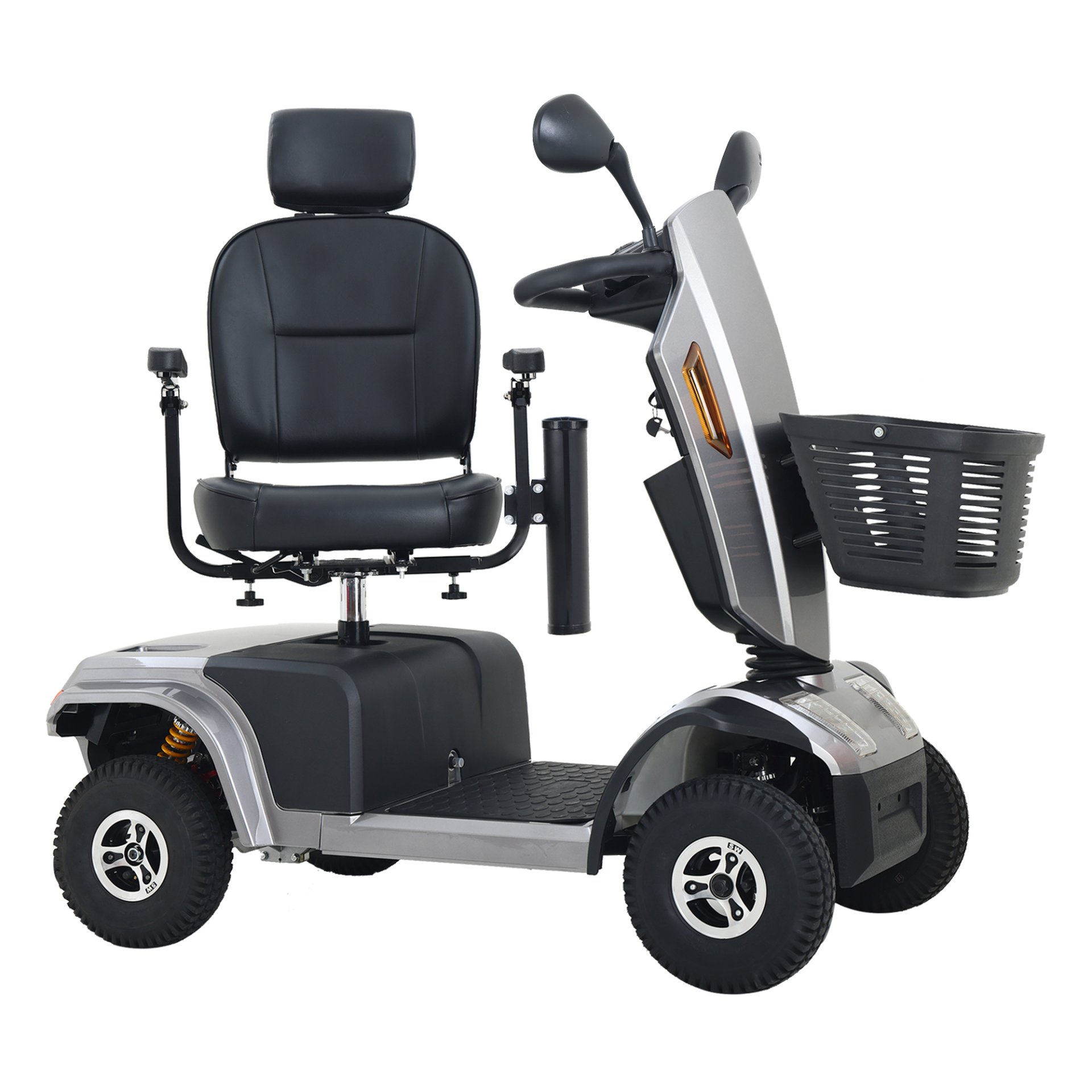 S500-Heavy Duty Mobility Scooter - Gray - Image 3