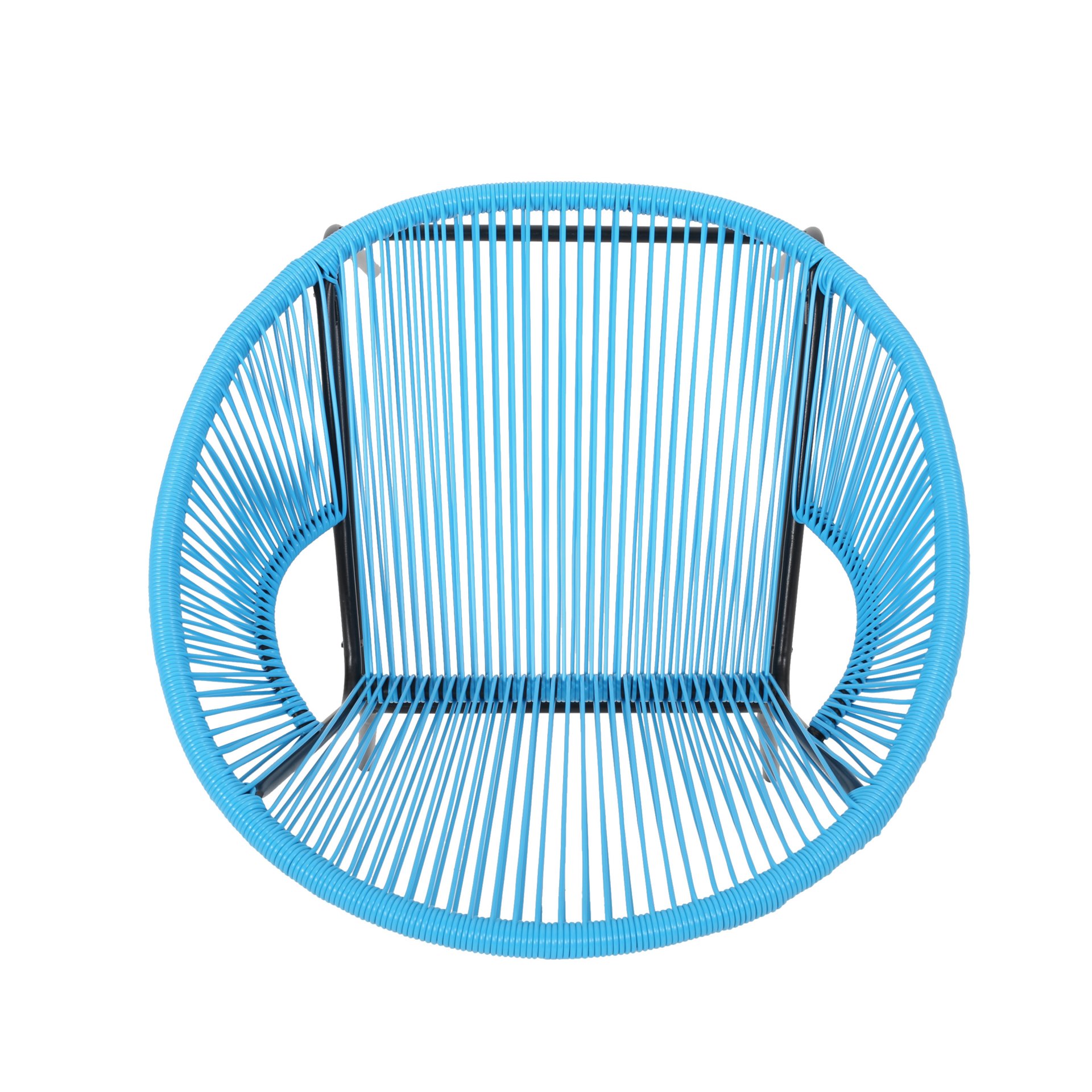 Modern Nusa Chair Outdoor Seating Woven Rope - Blue - Image 11