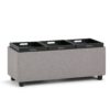 Avalon - Storage Ottoman - Cloud Gray - Image 4