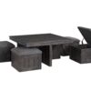 Moseberg - Oak Coffee Table With Storage Stools (Set of 5) - Gray - Image 7