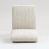 Modular Sectional Sofa Armless Seat Module, Corduroy Sectional Couch, Single Couch Modular Armless Accent Chair With Back Cushion - Beige - Image 12