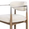 Artemis - Mixed Material Upholstered Counter Stool - Warm White - Image 9