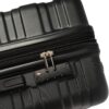 Luggage With Tsa Lock Spinner Wheels Hardside Expandable Luggage Travel Suitcase Check In Luggage ABS 24" - Black - Image 10
