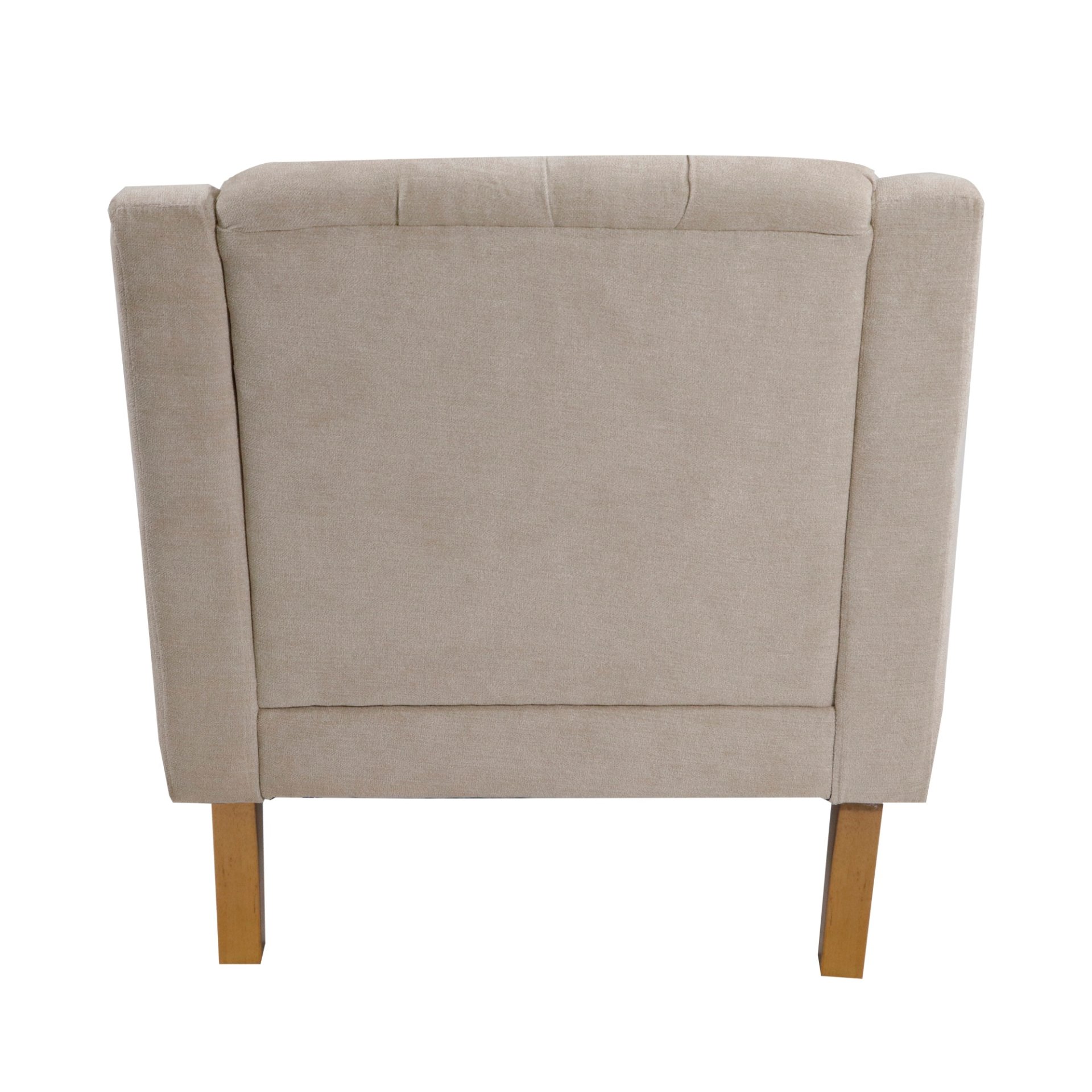 Accent Chair, Living Room Chair, Footrest Chair Set With Vintage Brass Studs, Button Tufted Upholstered Armchair For Living Room, Comfy Reading Chair For Bedroom, Reception Room - Beige - Image 27