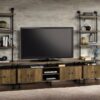 Ensata II - TV Stand - Rustic Oak / Black - Image 6