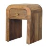Darcy - Mini Nightstand With Curved Edges - Beige - Image 6