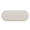 Fuji - Upholstered Oval Storage Bench - Ivory White - Image 5