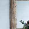 Rectangle Wall Accent Mirror With Distressed Wood Frame - Brown - Image 7