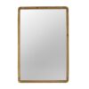 Rectangle Wood Mirror, Farmhouse Wall Decor For Living Room Bedroom Entryway - Brown - Image 2