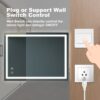 Briiiliant - Bathroom Vanity Mirror Anti Fog, Dimmable Rectangle Mirror & Front Lighting Smart Memory Function - Silver - Image 7