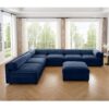 Contemporary Modular Sectional Sofa With Storage In Soft - Blue - Image 5