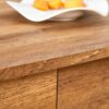 Elegant Coffee Table With Double Drawers And Transparent Glass Sides - Wood - Image 18