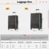 2 Piece Luggage Set With Bags Expanable Spinner Wheels ABS Lightweight Suitcase With Tsa Lock 20" / 24" - Dark Gray - Image 10