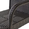 Outdoor Wicker Barstools Faux Rattan Iron Frame (Set of 2) - Gray - Image 10