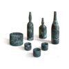Diamond Natural Marble Living Room Accessories Set, Luxury 7 Pieces Genuine Marble, Real Marble - Green - Image 4