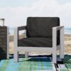 Aviara - Luxurious Outdoor Club Chair Low Profile Deep Seating - Silver - Image 6
