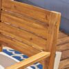 Outdoor Dining Chair (Set of 2) - Sandblast Natural Stained / Beige - Image 6