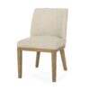 Modern Minimalist Dining Chair Mp2 (Set of 2) With Upholstered Comfort - Beige - Image 8