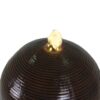 35.5" Tall Column Fountain With LED Lights, Retro Outdoor Decor, Weather Resistant Feature - Dark Brown - Image 13