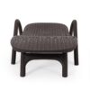 Polypropylene Resin Chaise Lounge With Hand Crafted Details - Dark Brown - Image 4