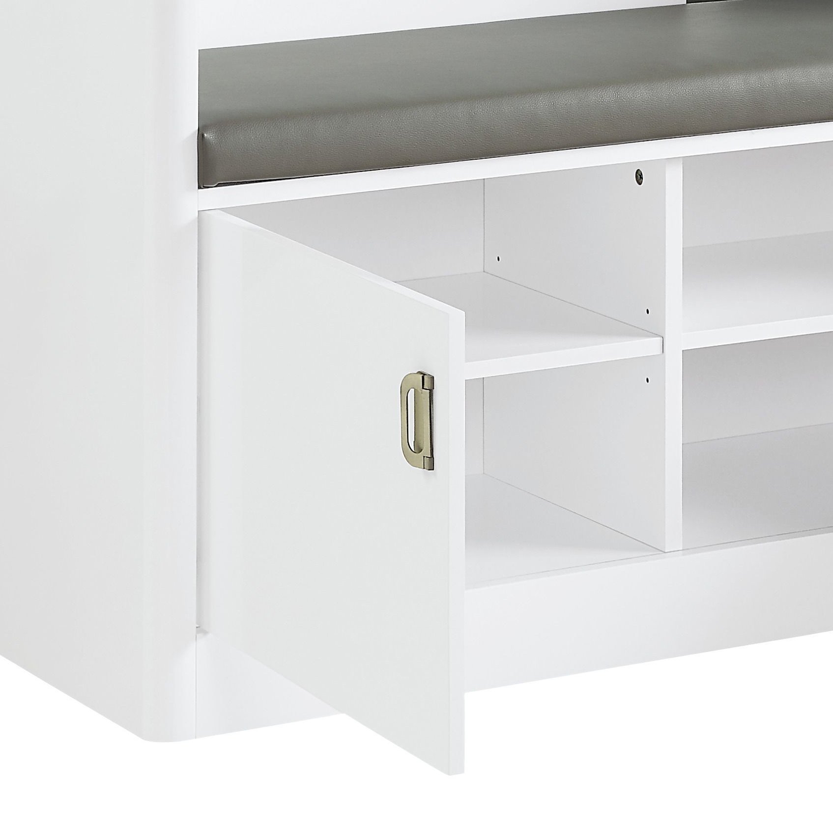 Buck II - High Gloss Hall Tree - White - Image 5