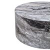 Simple Marble Textured Cylindrical Coffee Table, Industrial Style Living Room Furniture - Gray - Image 10