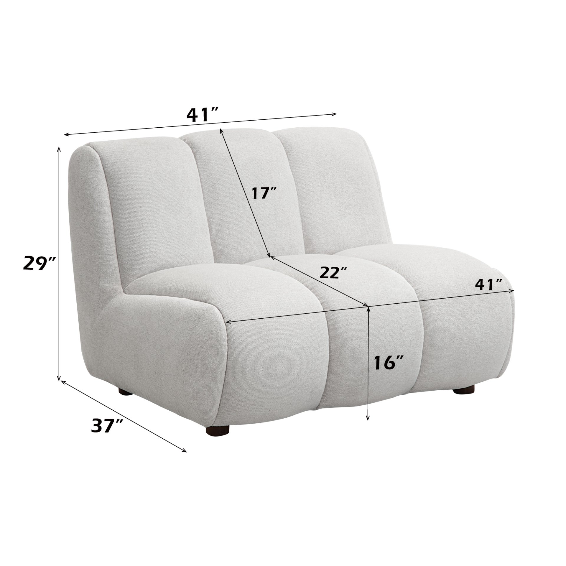 Manilla - Linen Chair - Ivory White - Image 2