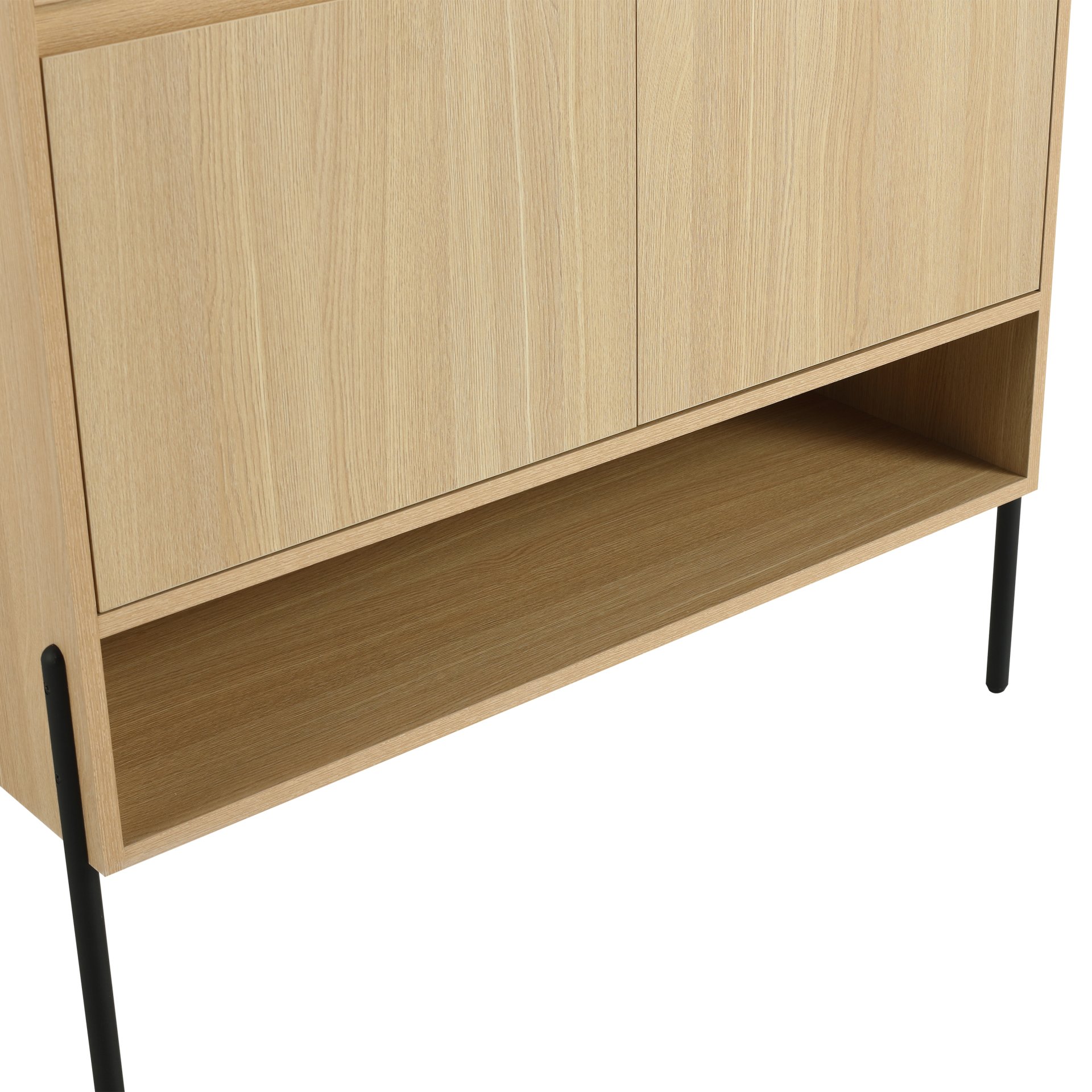 Minimalist 36" Freestanding Bathroom Vanity With 2 Soft Close Cabinet Doors - Oak - Image 12