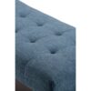Draper - Mid Century Tufted Ottoman Bench - Denim Blue - Image 3