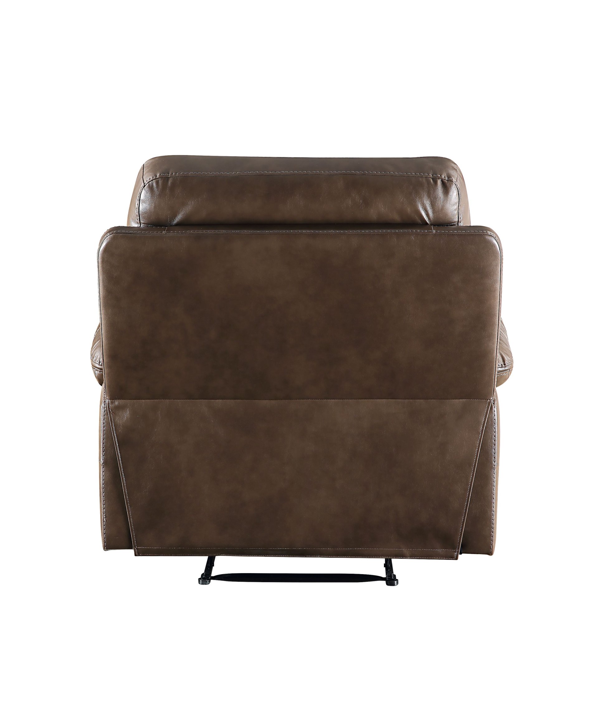 Aashi - Leather Gel Match 3 Piece Recliner Living Room Set - Brown - Image 8