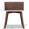 Avery - Night Stand 1 Drawer - Dark Brown / White - Image 17