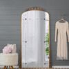 Lavish - Full Length Mirror, AntiqueMetal Floor Mirror For Living Room, Bedroom - Gold - Image 4