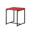 GT - 3 Piece Carbon Fiber Wrap Coffee Table And End Table (Set of 3) - Red - Image 3
