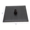Elegant 16" Square Rainfall Shower Head, Wall / Ceiling Mounted, Oil Rubbed Bronze, Stainless Steel - Oil-Rubbed Bronze - Image 3