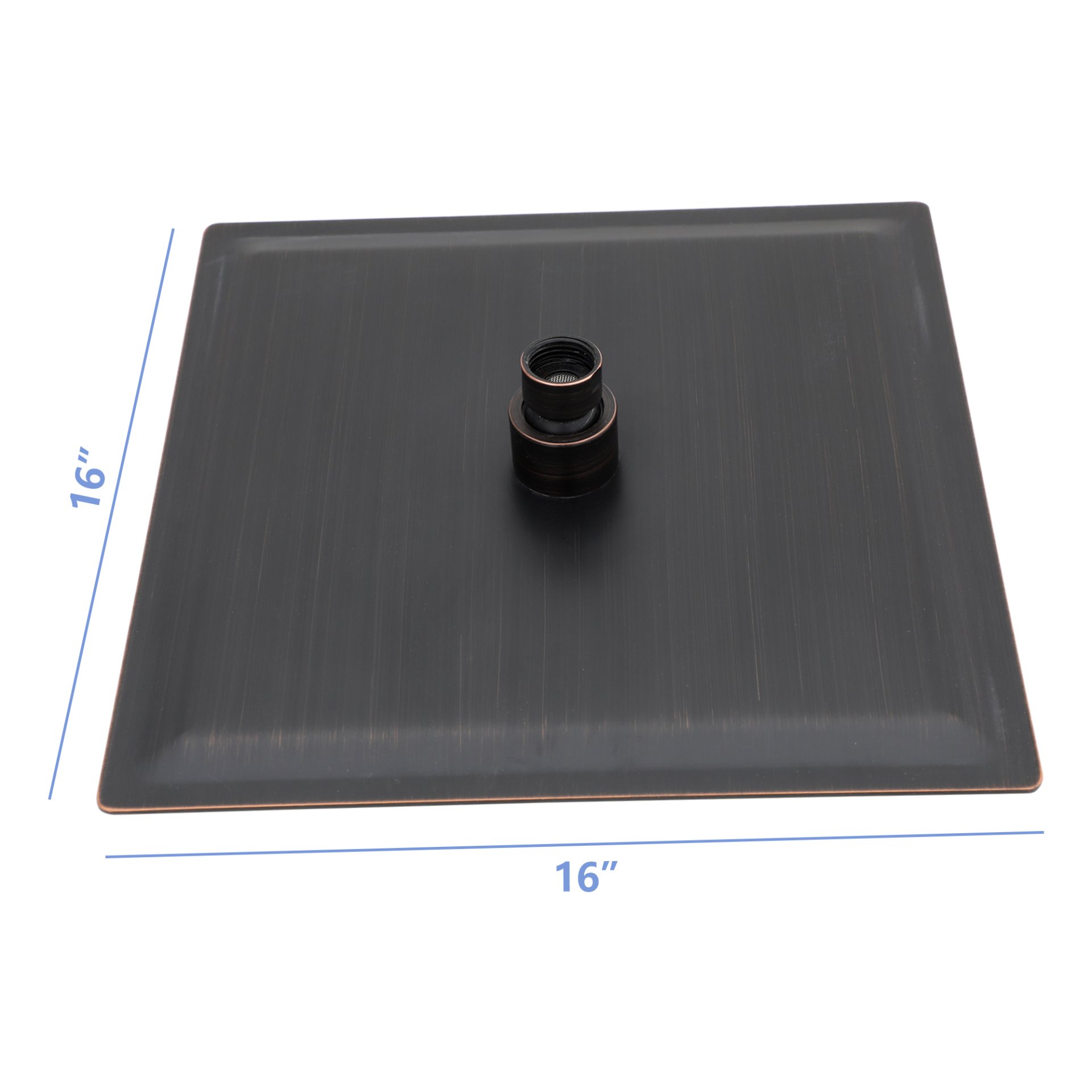 Elegant 16" Square Rainfall Shower Head, Wall / Ceiling Mounted, Oil Rubbed Bronze, Stainless Steel - Oil-Rubbed Bronze - Image 3