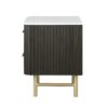 Clayten - Marble Top Nightstand - Espresso - Image 5
